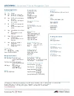 Preview for 2 page of Allied Telesis Converteon AT-CV5M01 Datasheet