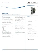 Preview for 1 page of Allied Telesis Converteon AT-CV5M02 Datasheet