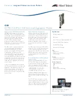 Preview for 1 page of Allied Telesis GE8 Datasheet