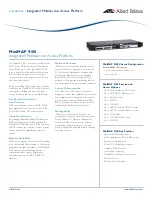 Allied Telesis iMap 9100 Datasheet предпросмотр