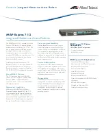 Предварительный просмотр 1 страницы Allied Telesis iMAP Express 7112 Datasheet