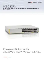 Allied Telesis IX5-28GPX Command Reference Manual preview