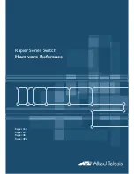 Предварительный просмотр 1 страницы Allied Telesis Rapier 16fi Hardware Reference Manual