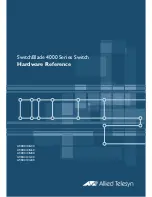 Preview for 1 page of Allied Telesis SwitchBlade AT-SB4104-00 Hardware Reference Manual