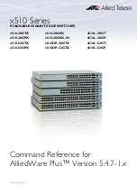 Allied Telesis x510-28GPX Command Reference Manual preview