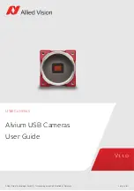 Allied Vision Technologies Alvium 1800 U-500c User Manual preview