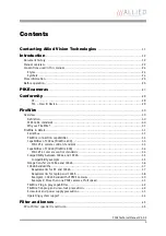 Preview for 3 page of Allied Vision Technologies AVT Pike Series Technical Manual