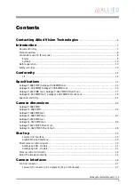 Preview for 3 page of Allied Vision Technologies Goldeye CL-008 SWIR Technical Manual