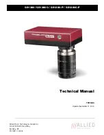 Preview for 1 page of Allied Vision Technologies Prosilica GS Series Technical Manual