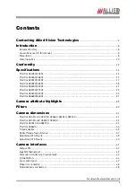 Preview for 3 page of Allied Vision Technologies VT Prosilica GX2300 Technical Manual