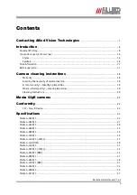 Preview for 3 page of Allied Vision 33 Manta G-125B/C Technical Manual