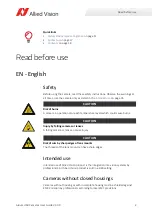 Preview for 2 page of Allied Vision Alvium 1800 U-040c User Manual