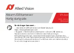 Preview for 3 page of Allied Vision Alvium Series Quick Start Manual