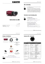 Preview for 1 page of Allied Vision AVT Stingray Instruction Leaflet