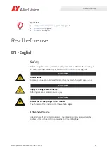 Preview for 2 page of Allied Vision Goldeye CL Series Technical Manual