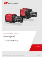 Preview for 1 page of Allied Vision Goldeye G Technical Manual