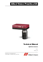 Allied Vision Prosilica GS Technical Manual preview