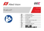 Allied Vision Prosilica GT LF Series Quick Start Manual preview