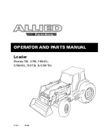 Preview for 1 page of Allied 795 TSL Operator And Parts Manual