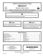 Preview for 1 page of Allied 80G2UH070AV12 Installation Instructions Manual