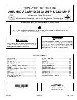 Allied 92G1UH-P Installation Instructions Manual preview