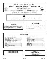 Allied 92G1UH Installation Instructions Manual preview