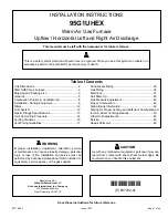 Preview for 1 page of Allied 95G1UH040BE12X Repair Parts