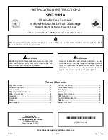 Preview for 1 page of Allied 96G2UH045BV12 Installation Instructions Manual