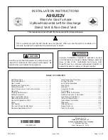 Allied A96US2V Installation Instructions Manual preview