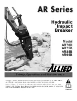 Preview for 1 page of Allied AR Series Safety, Operation And Maintenance