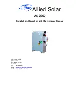 Предварительный просмотр 1 страницы Allied AS-2560 Installation, Operation And Maintenance Manual