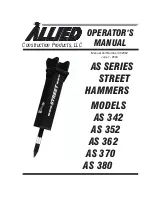 Preview for 1 page of Allied AS 342 Operator'S Manual