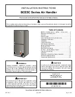 Preview for 1 page of Allied BCE5C Series Installation Instructions Manual