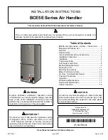 Allied BCE5E Series Installation Instructions Manual preview