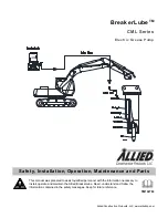 Allied BreakerLube CML Series Safety, Installation, Operation, Maintenance And Parts предпросмотр