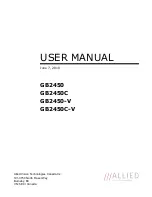 Preview for 1 page of Allied GB2450 User Manual