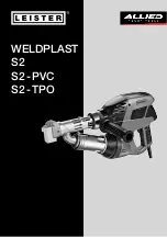 Preview for 1 page of Allied LEISTER WELDPLAST S2 Operating Instructions Manual