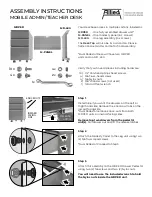 Allied MOBILE ADMIN/TEACHER DESK MTSP2454 Assembly Instructions предпросмотр