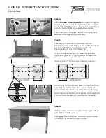 Preview for 2 page of Allied MOBILE ADMIN/TEACHER DESK MTSP2454 Assembly Instructions