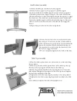 Предварительный просмотр 2 страницы Allied Muse Art Table Assembly Instructions