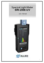 Preview for 1 page of Allied SRI-2000-UV User Manual