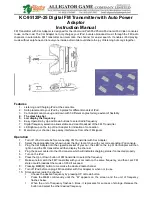 Alligator KC-9512 Instruction Manual preview