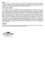 Предварительный просмотр 2 страницы Alligetter ACS300 Product Information Sheet