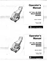 Allis-Chalmers 1671690 Operator'S Manual preview