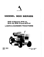 Preview for 1 page of Allis-Chalmers 910-6 Speed Owner'S Manual