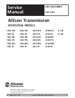 Preview for 1 page of Allison Transmission 1000 EVS Service Manual