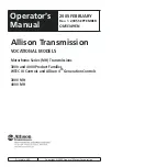 Предварительный просмотр 2 страницы Allison Transmission 3000 MH Series Operator'S Manual