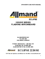 Allmand ECLIPSE 2220/SE Series Operator And Parts Manual предпросмотр