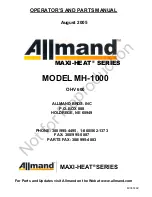 Preview for 1 page of Allmand Maxi-Heat Series Operator And Parts Manual