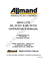 Предварительный просмотр 1 страницы Allmand MAXI-LITE ML 20 EX Operator'S Manual